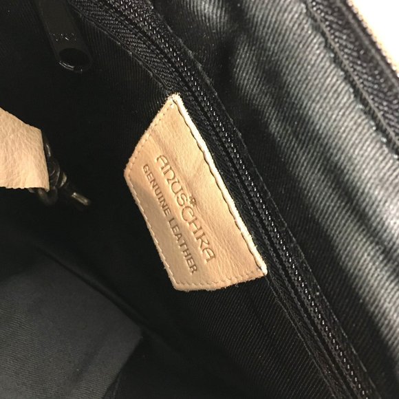 Anuschka NEVER USED Handpaint Leather Asymmetric Cross Body Abstract - Picture 7 of 12